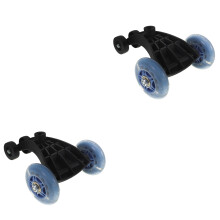 2Stk Praktische Wiggle Car Universalräder Kunststoff Ersatz Bunt