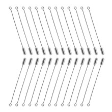 30Stk Broschennadeln Silber Mit Sicherem Verschluss Für DIY Schmuck