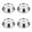 16Stk ABS Nabenkappen Silber Auto Radmitte Wasserdicht Elegante 1