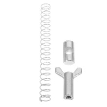 1Set Motorcycle Rear Brake Return Spring Set Alloy Adjustable Silver
