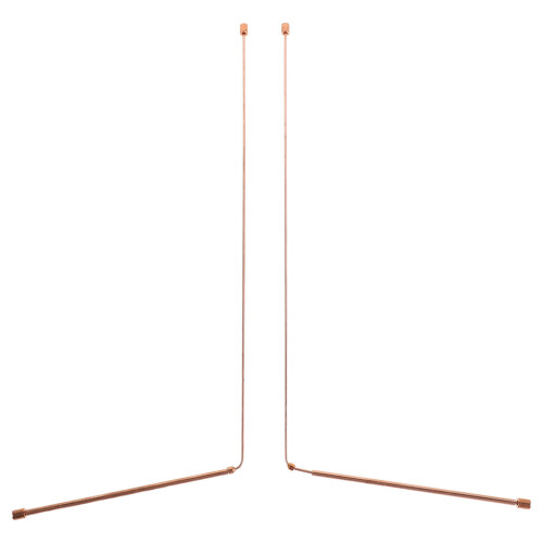 2Pcs Compact Copper Dowsing Rods Kit Metal Detection for Spiritual Use