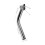 1Set Durable Steel Wheelchair Push Handle Extender Silver for Elderly 2