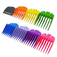 Color Coded Clipper Guard Set 8 Pack for Hair Cutting with Secure SnapOn Fit and Smooth Performance