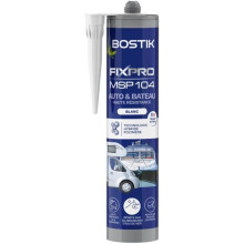 Mastik Auto/Boot - BOSTIK - Fixpro MSP 104 - Kleber und Dichtstoff - Widerstandsfähig gegen Witterungseinflüsse und Meerwasser - Weiß - 290 ml