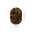 Compact Leopard Travel Hair Brush Mirror Foldable Acetate Comb 2