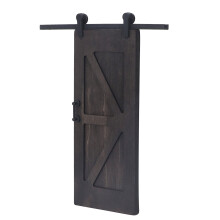 Miniature Dollhouse Barn Door Push Pull Sliding Partition Toy 19x8cm