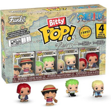 Funko Bitty POP! Figurine - One Piece Luffy - 4-Pack Mini Figurines - Vinyl