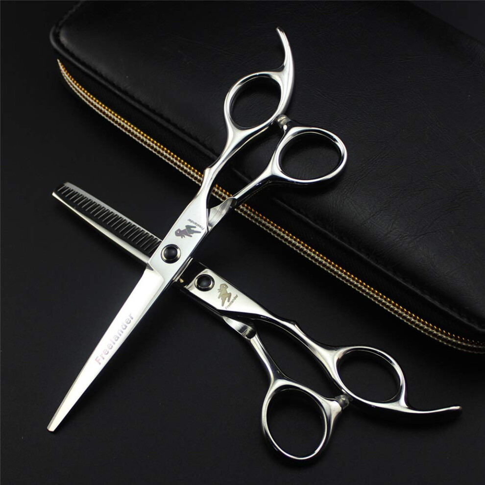 6 Inch Japanese Stainless Steel Hair Cutting Scissors with Razor Sharp Edge for Salon and Home