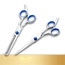 Professional Hair Cutting Scissors Set 6.0 Inch Left Handed Barber Shears with Convex Blades