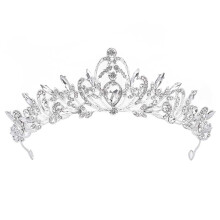 Wedding Tiara Crystal Bridal Crown Silver Rhinestone Elegant Headband for Women and Girls