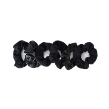 Hair Scrunchies Assorted Color Pack Soft Silk and Waffle Knit NoDamage Elastic Hair Ties for Women