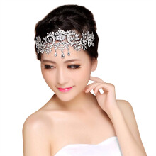 Wedding Rhinestone Headband Adjustable Silver Crystal Tiara Crown Elegant Sparkle Bridal Accessory