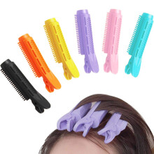 Hair Volume Root Clips Self Grip Rollers for Instant Root Lift DIY Fluffy Hair Styling 6pcs Yellow