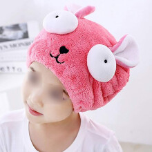 Hair Drying Towel Microfiber Hair Turban Quick Dry Absorbent Wrap for Long Hair Women Pink