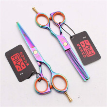 Professional Hairdressing Scissors Set 5.5 Inch Stainless Steel Barber Shears for Precise Cutting