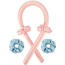 Heatless Curling Headband with Ribbon for Long Hair, No Heat Wave Hair Curlers Overnight Set