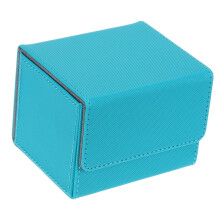 PU Leather Trading Card Storage Box with Large Capacity Organizer for Collectible Game Cards 1pcs