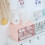 Waterproof Dustproof Pink Plastic Multi-Layer Stackable Desktop Drawer Organizer 3