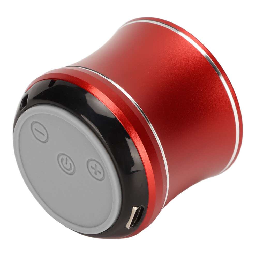 Ip67 Waterproof Mini Bluetooth Speaker, 450Mah, Aluminum Alloy Red 9381389987863
