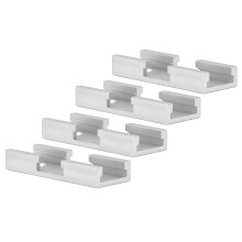 Aluminum T Track Cross Connector 4PCS for Carpenter DIY Woodworking Silver