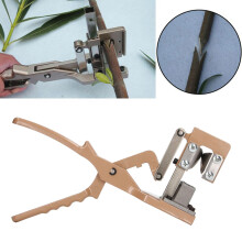 Gray Multifunctional Grafting Scissors Non Slip V Shape Cutting Grafting Pruner Tool