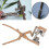 Gray Multifunctional Grafting Scissors Non Slip V Shape Cutting Grafting Pruner Tool 1