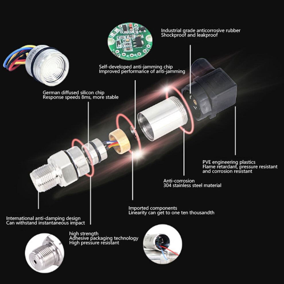 4-20Ma Pressure Sensor 0-800Kpa Lcd 7806371654346