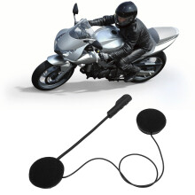 Motorrad Bluetooth-Helmkopfhörer T4 180mAh Geräuschunterdrückung Schwarz