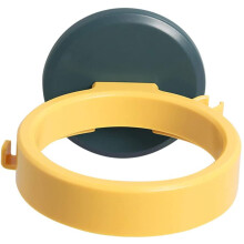 Hair Dryer Holder Wall Mounted Punch Bathroom Rack Compact Lightweight Yellow and Blue