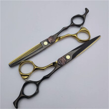 Professional Hair Cutting Scissors Kit with Thinning Shears, Ergonomic Grip for Salon and Home