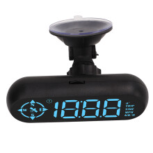 Car HUD Speedometer Odometer GPS Display 7 Colors Universal