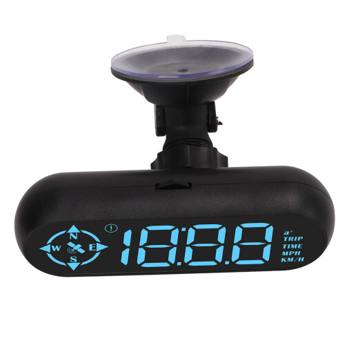 Car HUD Speedometer Odometer GPS Display 7 Colors Universal