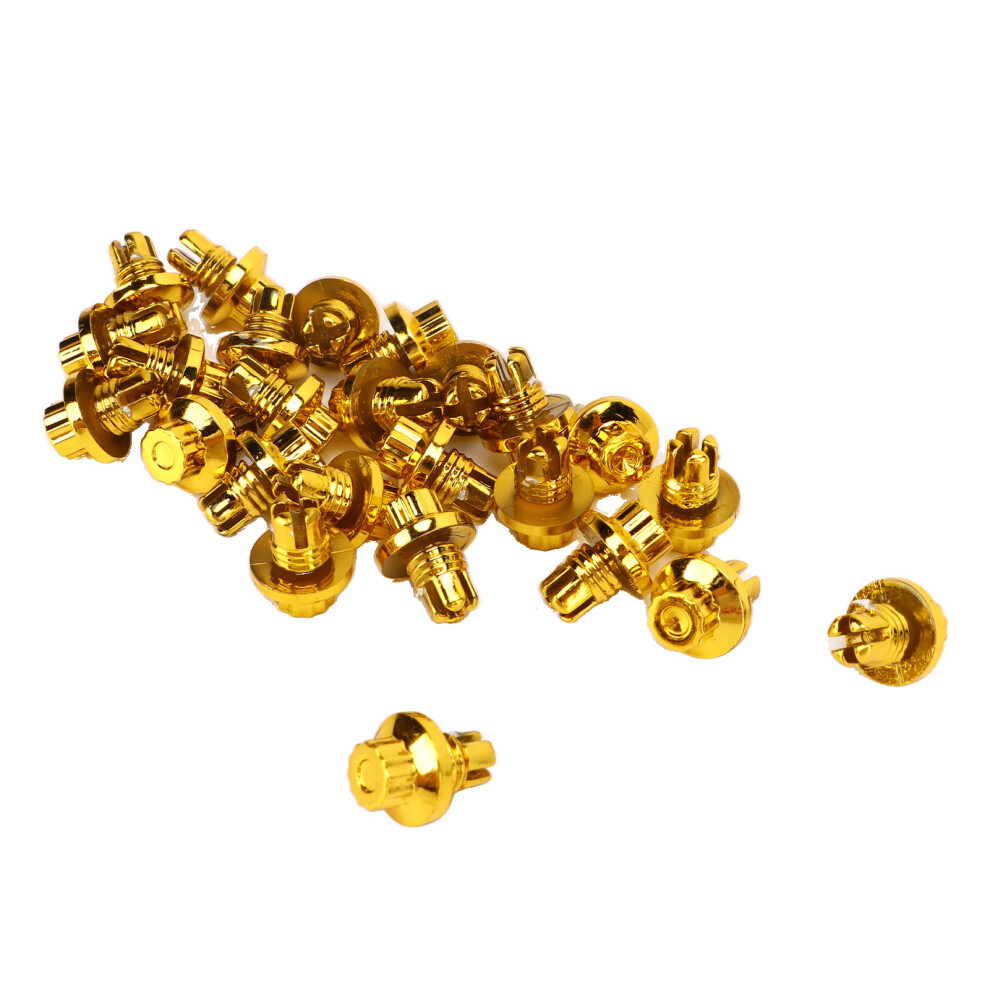 Gold Abs Wheel Lip Rivets 25Pcs For Ah Ds Series Rims & Wheel Cap Fixings 5021389990442