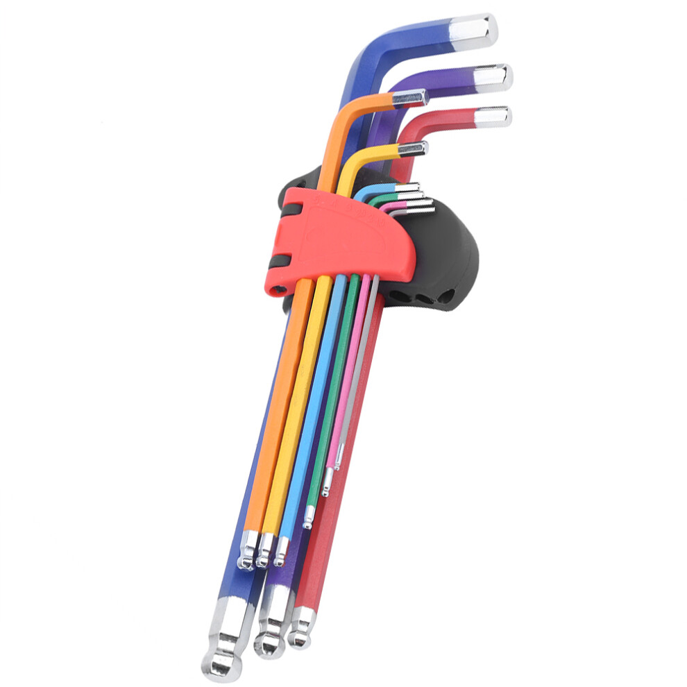 Lengthened Flat End Hex Wrench Set 8pcs