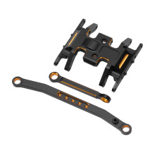 Lenkset für RC-Auto aus Aluminiumlegierung für 1/24, 35 x 31 x 8 mm, Schwarz Gold