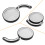100mm Clear HD Lens Magnifying Glass with Foldable Handle, Handheld 3