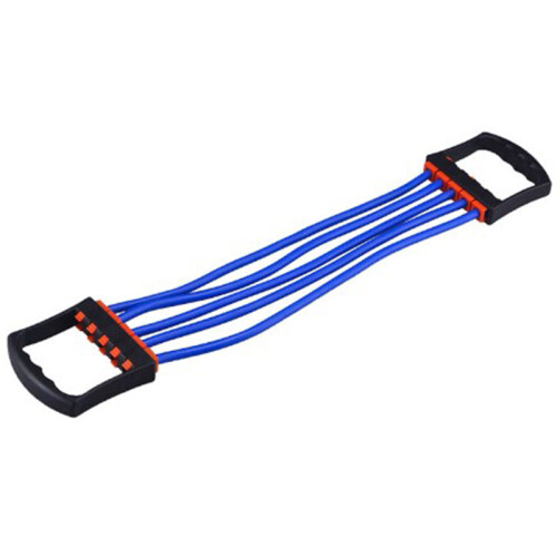 Detachable 5-Piece Blue Resistance Bands Chest Expander Exercise Pull Rope 1