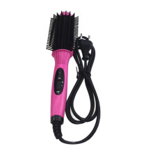 2 in 1 Hair Straightener and Curler Brush with Fast Heating 30s, Frizz Reduction, EU Plug