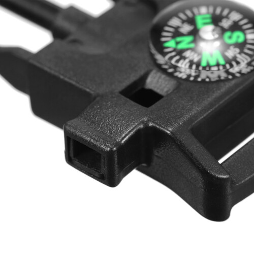 10pcs 5-In-1 Quick Release Buckles with Compass Whistle Fire Starter 2