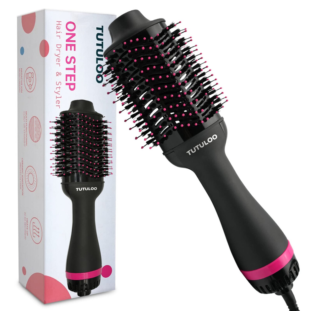 Hot Air Brush 4in1 Blow Dryer Brush 1200W for Fast Drying and Styling All Hair Types