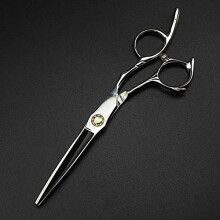 Hair Cutting Scissors Japanese 440C Stainless Steel 6 Inch Professional Barber Shears with Precision Blades and Ergonomic Handle for Salon and Home