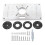 Aluminium Router Table Insert Plate for Woodworking, 8 Holes 2