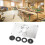 Aluminium Router Table Insert Plate for Woodworking, 8 Holes 16