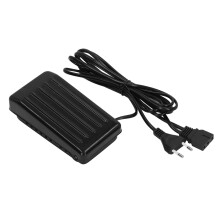 Schwarz Eisen Nähmaschinenfußpedal, 3-Port, Rutschhemmung, 2,5A