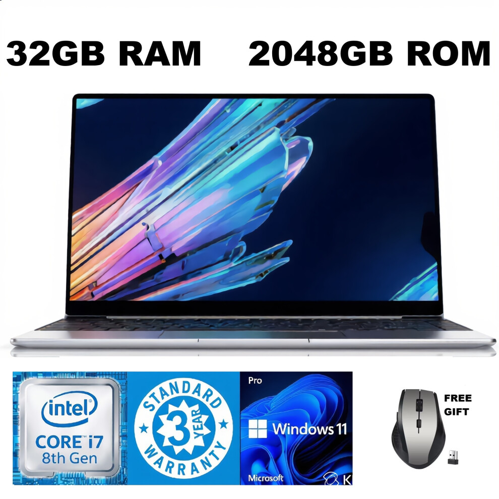 14.1" Gaming Laptop Intel I7 32Gb Ram Ddr4 2Tb Sdd 670237693384