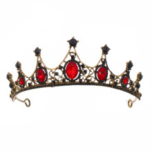 Vintage Rhinestone Bridal Tiara Crystal Princess Wedding Crown Retro Bride Hair Accessory