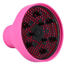 Hair Dryer Diffuser for Curly Hair, Foldable Silicone Design, Universal 45cm, Pink TravelFriendly