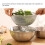 Kitchen Stainless Steel Strainer Colander 24CM Diameter with Mesh Screen 9