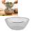 Kitchen Stainless Steel Strainer Colander 24CM Diameter with Mesh Screen 16