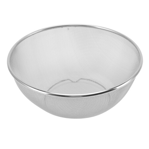 Kitchen Stainless Steel Strainer Colander 24CM Diameter with Mesh Screen